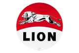 Lion Gasoline Porcelain Sign