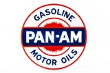 Pan-Am Gasoline & Motor Oils Porcelain Sign
