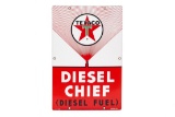 Texaco Diesel Chief Porcelain Gas Pump Plate