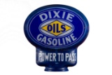 Rare Dixie Gasoline Keyhole Gas Pump Globe