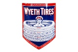 Wyeth Tires Curved Porcelain Sign