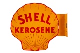 Shell Kerosene Porcelain Flange Sign