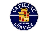 Cadillac Authorized Service Porcelain Sign