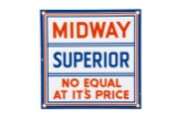 Midway Superior Porcelain Gas Pump Plate