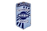Nash LaFayette Authorized Service Porcelain Sign