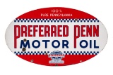 Preferred Penn Motor Oil Porcelain Curb Sign