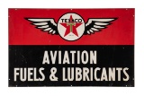 Rare Texaco Aviation Fuels & Lubrication Tin Sign