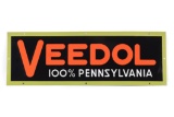 Veedol 100% Pennsylvania Motor Oil Porcelain Sign