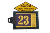 Sunoco Pricer Sign With Porcelain Topper