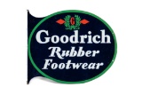 Goodrich Rubber Footwear Porcelain Flange Sign