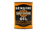 Harley Davidson Genuine Oil 1 Quart Oil Can Full