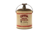 Crystal Tractor Motor Oil 5 Gallon Oil Can
