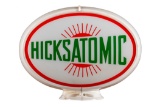 Hicksatomic Gasoline Oval Gas Pump Globe