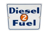 Rare Gulf Diesel Fuel 2 Porcelain Gas Pump Sign