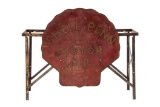 Shell Motor Oil Rack With Tin Sign