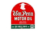 William Penn Motor Oil Tombstone Porcelain Sign