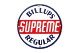 Billups Supreme Regular Porcelain Gas Pump Plate