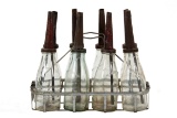 8 Handy Oiler Oil Bottles In Metal Rack