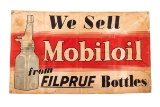 Mobiloil From Filpruf Bottles Canvas Banner