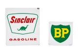 Sinclair Gasoline & BP Porcelain Pump Plates