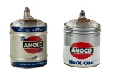 Amoco HDX & Penn Amoco 5 Gallon Motor Oil Cans