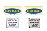 Kerr-McGee & Contains Lead Porcelain Signs