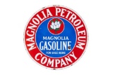 Magnolia Gasoline Sold Here Porcelain Sign