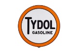 Tydol Gasoline Porcelain Sign In Original Ring