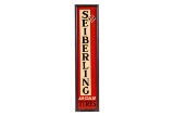 Seiberling Air Cooled Tires Vertical Tin Sign