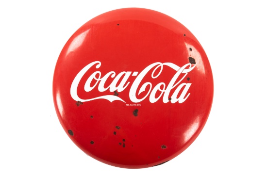 Coca-cola Porcelain Button Sign