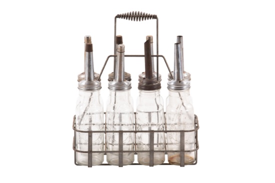 8-standard Oil Embossed Oil Bottles