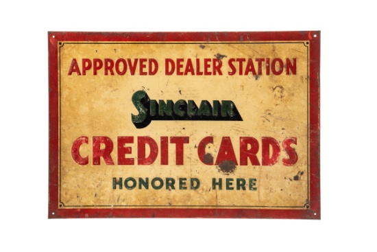 Sinclair Credit Card Honored Here Sign