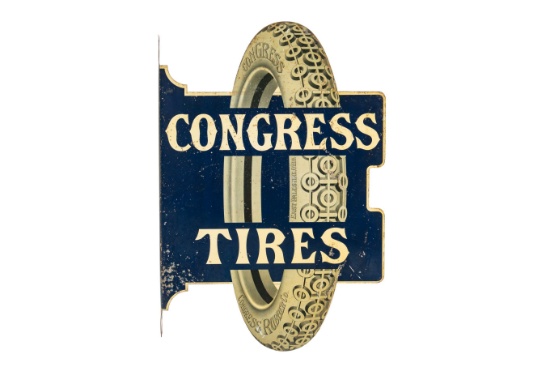 Congress Tires Tin Flange Sign