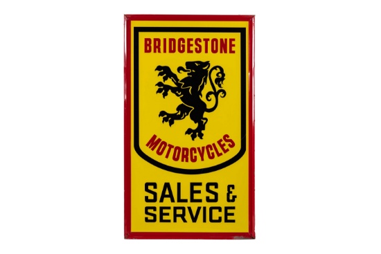 Bridgestone Motorcycles Sales & Service Tin Sign