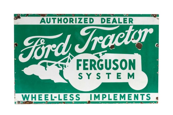 Ford Tractor Ferguson System Porcelain Sign