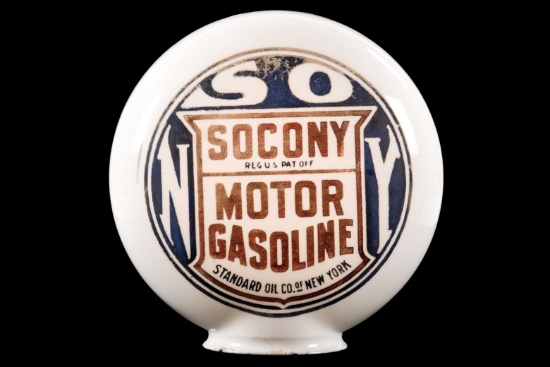 Socony Motor Gasoline Op Gas Pump Globe