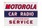 Motoroila Car Radio Service Sign