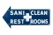 Sani-clean Restrooms Sign