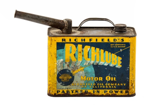 Richfield Richlube Motor Oil Can