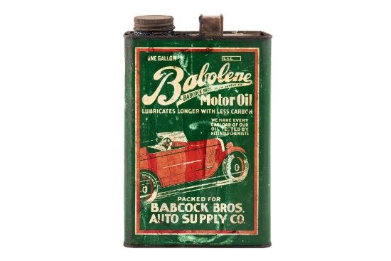 Babcock Bros. Babolene Motor Oil Can