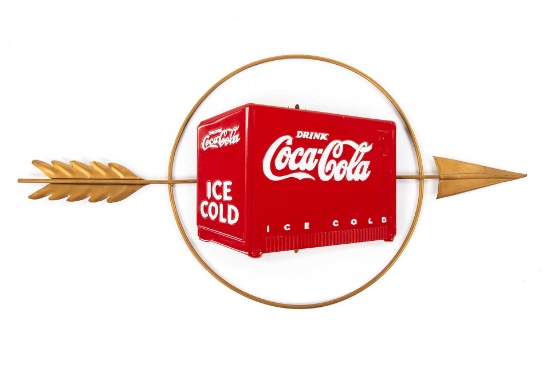 Coca Cola Arrow Sign
