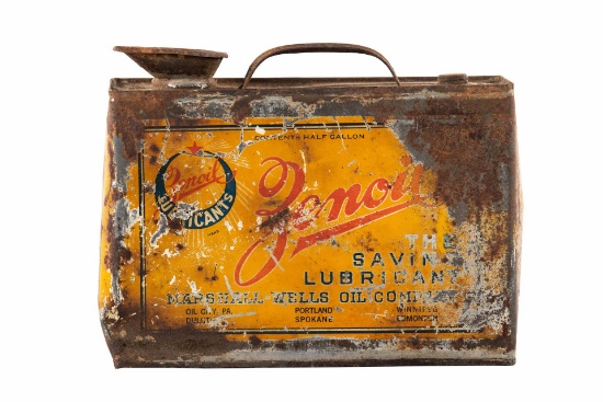 Early Zenoil Motor Oil Can