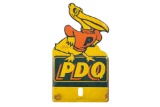 Rare Pdq License Plate Topper