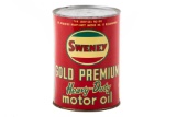 Rare Sweney Gold Premium Motor Oil Can
