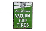 Early Vacuum Cup Tires Sign