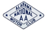 Alabama National Aa Motor Club Sign