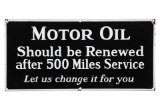 Let Us Change Motor Oil Sign