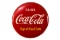 Drink Coca Cola Sign Of Good Taste Yellow Button 