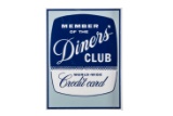 Diners' Club Tin Flange Sign 
