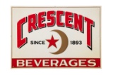 Crescent Beverages Tin Sign 